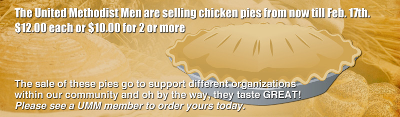 UMM Chicken Pie Sale